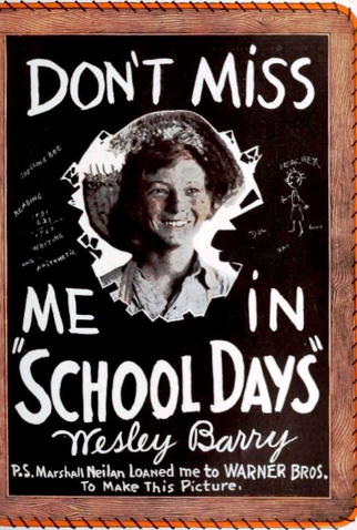 Poster 1 de Filme School Days (1921)
