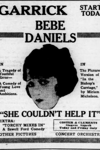 Poster de Filme She Couldn't Help It (1920)