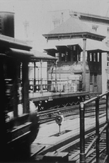 New York, arrivée d’un train à Bathery Place (New York, arrivée d’un train à Bathery Place)