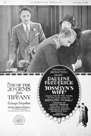 Poster 1 de Filme A Esposa de Josselyn (1926)