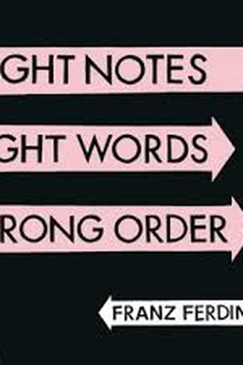 Poster de TV Right Notes, Right Words, Wrong Order (2013)