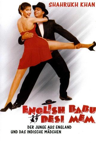 Poster 2 de Filme English Babu Desi Mem (1996)