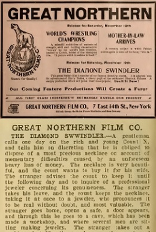Poster 2 de Curta The Diamond Swindler (1910)