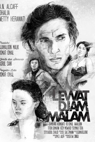 Poster 3 de Filme Lewat Djam Malam (1954)