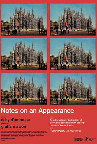 Poster 2 de Filme Notes on an Appearance (2018)