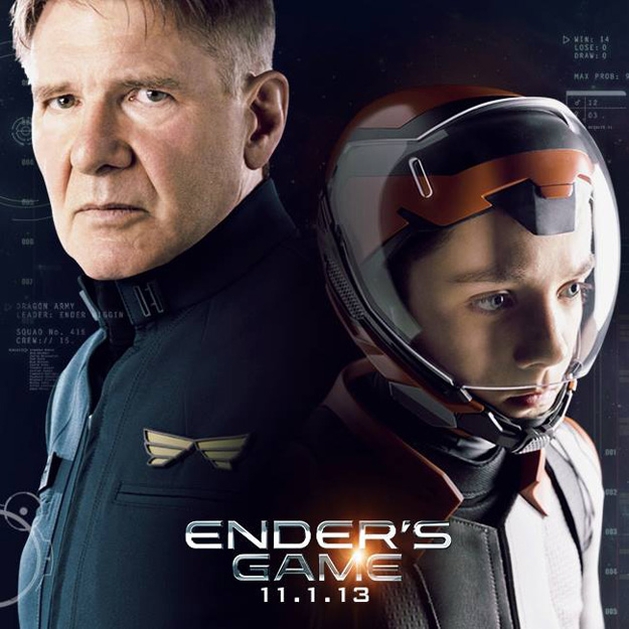 Veja Harrison Ford e Asa Butterfield em nova imagem de “Ender’s Game – O Jogo do Exterminador”