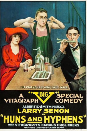 Poster de Curta Huns and Hyphens (1918)