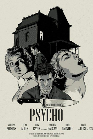 Poster 39 de Filme Psicose (1960)