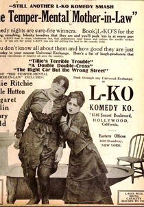 A sogra de Billie Ritchie (His Temper-Mental Mother-in-Law)