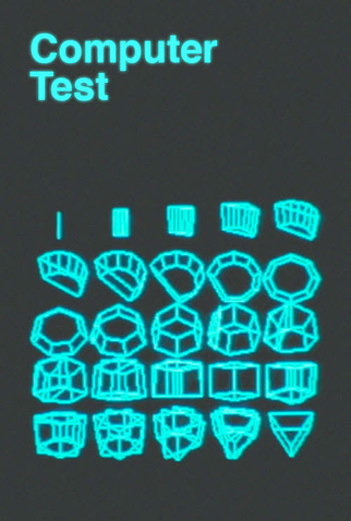 Poster 1 de Curta Computer Test (1987)