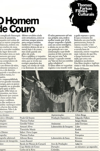 Poster de Curta O Homem de Couro (1970)