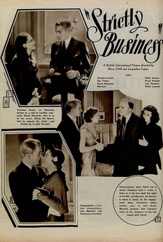 Poster 1 de Filme Strictly Business (1931)