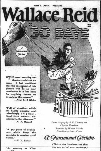 Poster de Filme Trinta Dias (1922)