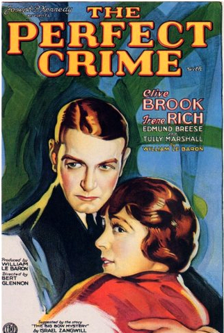 Poster 1 de Filme O Crime Perfeito (1928)