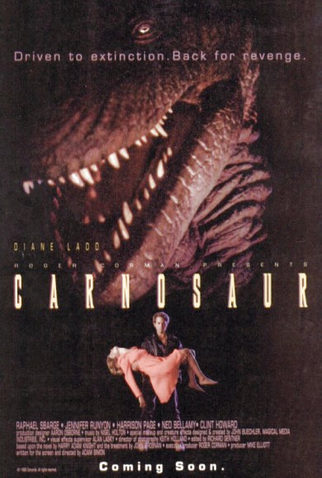 Poster 2 de Filme Carnossauro (1993)