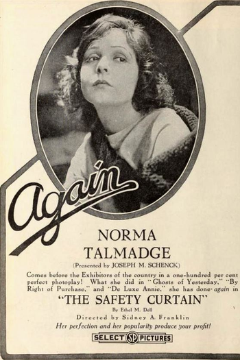 Poster de Filme The Safety Curtain (1918)