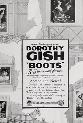 Poster 1 de Filme Boots (1919)