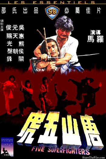 Poster de Filme Os Cinco Super Lutadores (1979)