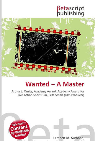 Poster 2 de Curta Wanted – A Master (1936)