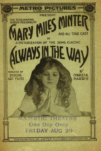 Poster de Filme Always in the Way (1915)