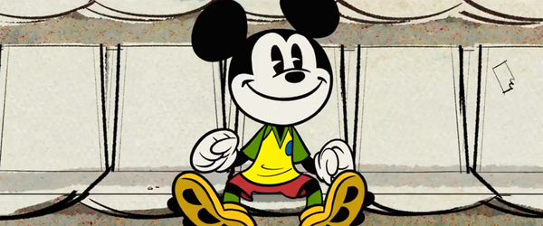   [Mickey Mouse Shorts] O ratinho da Disney vai ao Maracanã assistir um jogo da Seleção Brasileira | Caco na Cuca
