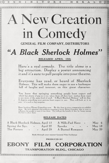  de Curta A Black Sherlock Holmes (1918)
