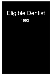Eligible Dentist (Eligible Dentist)