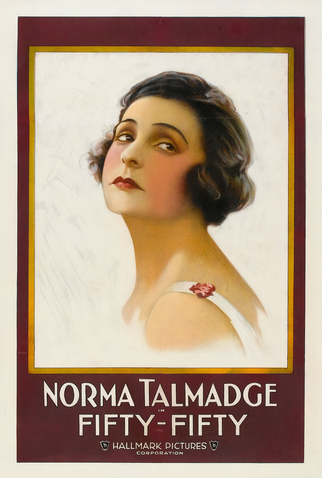 Poster 1 de Filme Fifty-Fifty (1916)