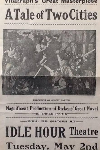 Poster de Curta A Tale of Two Cities (1911)