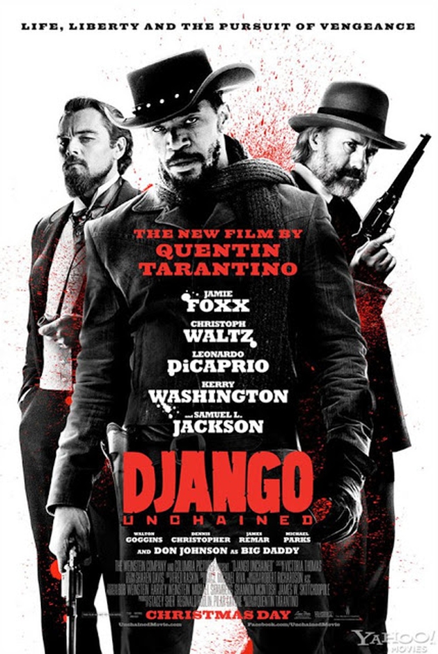 GARGALHANDO POR DENTRO: Notícia | Foxx, DiCaprio e Waltz Estampam Estiloso Cartaz de Django Livre