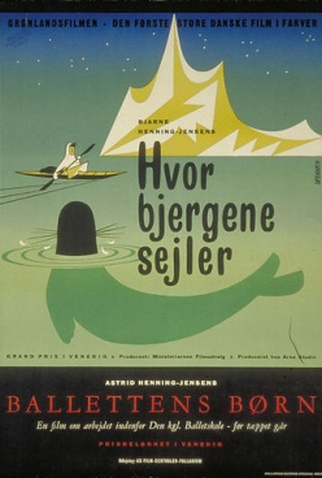 Poster 1 de Filme Hvor bjergene sejler (1955)