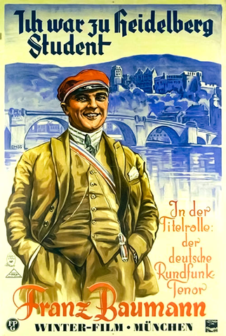 Poster 1 de Filme Ich war zu Heidelberg Student (1927)