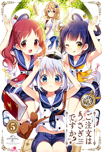 Gochuumon wa Usagi Desu ka? (1ª Temporada) - Poster / Capa / Cartaz - Oficial 6
