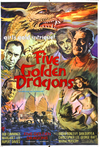 Poster 1 de Filme Cinco Dragões Dourados (1967)