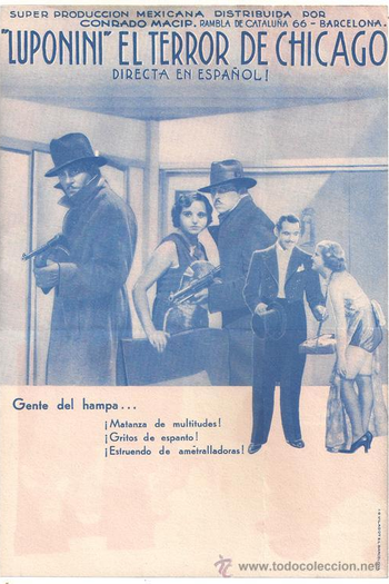 Poster de Filme Luponini, el terror de Chicago (1935)