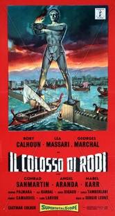 Affiche Cinéma "Il Colosso Di Rodi" Sergio Leone - 1961 - Poster Peplum Kolossal - Bon état