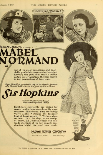 Poster de Filme Sis Hopkins (1919)