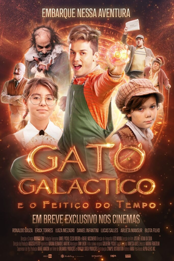 Poster de Filme Gato Galactico e o Feitiço do Tempo (2024)