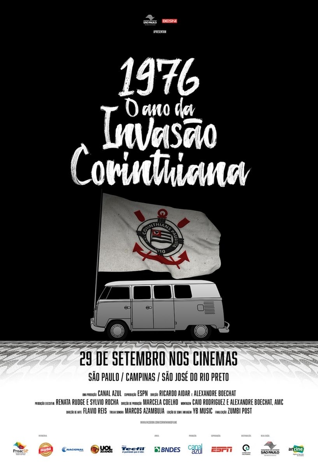 Documentário sobre Invasão Corinthiana de 1976 estreia nos cinemas nesta quinta