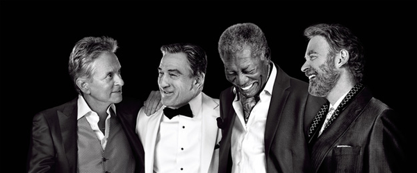 Michael Douglas, Robert De Niro, Morgan Freema e Kevin Kline em “Last Vegas”
