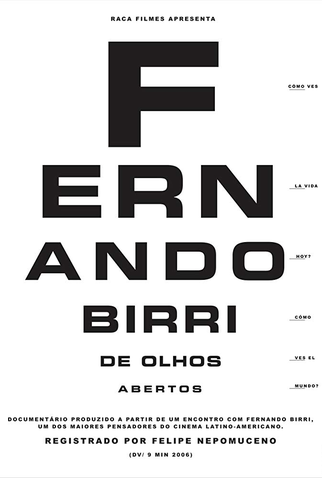 Poster 1 de Curta Fernando Birri de Olhos Abertos (2006)