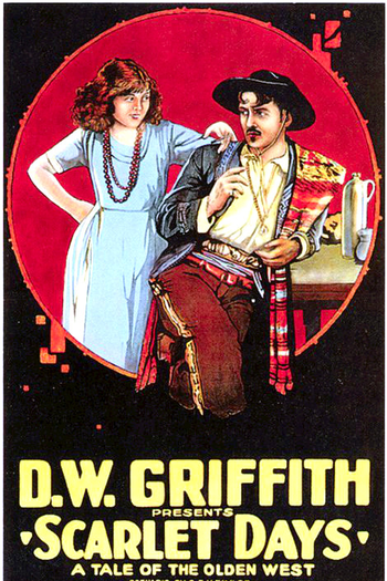 Poster de Filme Scarlet Days (1919)