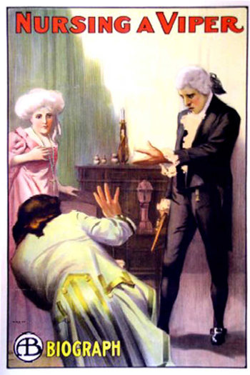 Poster de Curta Nursing a Viper (1909)