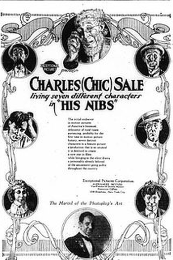 Poster de Filme His Nibs (1921)