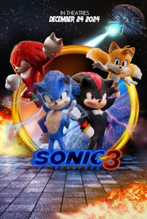 Sonic 3: O Filme - Poster / Capa / Cartaz - Oficial 1