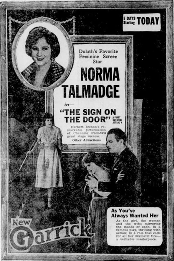 Poster de Filme The Sign on the Door (1921)