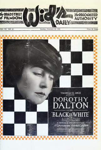 Poster 1 de Filme Black Is White (1920)