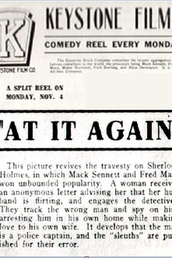 Poster de Curta At It Again (1912)