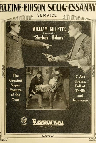 Poster 3 de Filme Sherlock Holmes (1916)