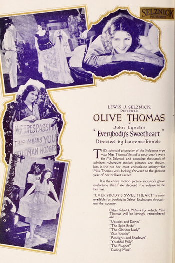 Poster de Filme Everybody's Sweetheart (1920)